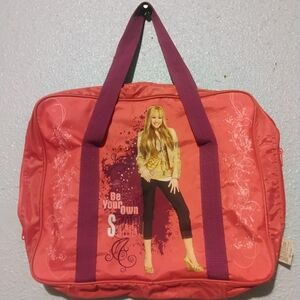 Hannah Montana Vintage Miley Cyrus Star Design Pink Accesory Bag Disney Y2K 1990